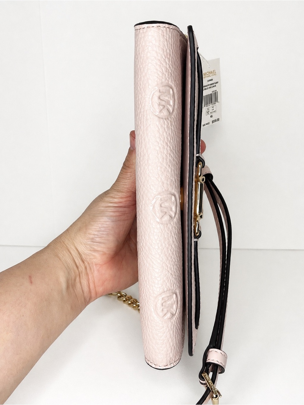NWT Michael Kors Carson Powder Blush WOC - Picture 2 of 7